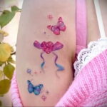 Фото тату Розовая ленточка 20.06.2021 №132 - tattoo pink ribbon - tatufoto.com