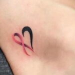 Фото тату Розовая ленточка 20.06.2021 №154 - tattoo pink ribbon - tatufoto.com