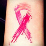 Фото тату Розовая ленточка 20.06.2021 №160 - tattoo pink ribbon - tatufoto.com