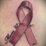 Фото тату Розовая ленточка 20.06.2021 №165 - tattoo pink ribbon - tatufoto.com