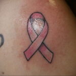 Фото тату Розовая ленточка 20.06.2021 №168 - tattoo pink ribbon - tatufoto.com