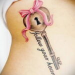 Фото тату Розовая ленточка 20.06.2021 №172 - tattoo pink ribbon - tatufoto.com