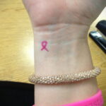 Фото тату Розовая ленточка 20.06.2021 №178 - tattoo pink ribbon - tatufoto.com