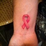 Фото тату Розовая ленточка 20.06.2021 №195 - tattoo pink ribbon - tatufoto.com