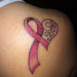 Фото тату Розовая ленточка 20.06.2021 №199 - tattoo pink ribbon - tatufoto.com