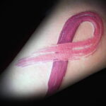 Фото тату Розовая ленточка 20.06.2021 №203 - tattoo pink ribbon - tatufoto.com