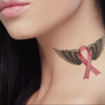 Фото тату Розовая ленточка 20.06.2021 №212 - tattoo pink ribbon - tatufoto.com