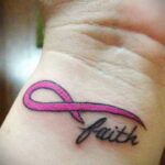 Фото тату Розовая ленточка 20.06.2021 №221 - tattoo pink ribbon - tatufoto.com