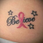 Фото тату Розовая ленточка 20.06.2021 №227 - tattoo pink ribbon - tatufoto.com