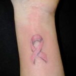 Фото тату Розовая ленточка 20.06.2021 №230 - tattoo pink ribbon - tatufoto.com