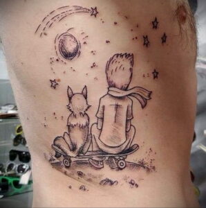 Фото тату со скейтбордом 19.06.2021 №098 - skateboard tattoo - tatufoto.com