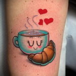Фото татуировки круассан 05.06.2021 №055 - croissant tattoo - tatufoto.com