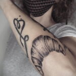 Фото татуировки круассан 05.06.2021 №066 - croissant tattoo - tatufoto.com