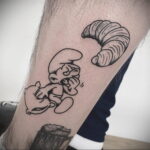 Фото татуировки круассан 05.06.2021 №073 - croissant tattoo - tatufoto.com