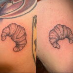Фото татуировки круассан 05.06.2021 №097 - croissant tattoo - tatufoto.com