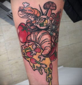 Фото татуировки круассан 05.06.2021 №193 - croissant tattoo - tatufoto.com
