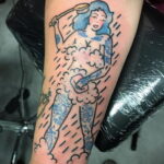 Фото Принятие душа с татуировкой 04.07.2021 №045 -Showering with a tattoo- tatufoto.com