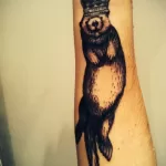 Фото рисунка тату Выдра 24.07.2021 №011 - otter tattoo - tatufoto.com