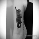 Фото рисунка тату Выдра 24.07.2021 №015 - otter tattoo - tatufoto.com