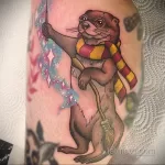 Фото рисунка тату Выдра 24.07.2021 №035 - otter tattoo - tatufoto.com