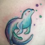 Фото рисунка тату Выдра 24.07.2021 №047 - otter tattoo - tatufoto.com