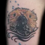 Фото рисунка тату Выдра 24.07.2021 №056 - otter tattoo - tatufoto.com