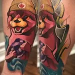 Фото рисунка тату Выдра 24.07.2021 №073 - otter tattoo - tatufoto.com