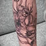 Фото рисунка тату Выдра 24.07.2021 №089 - otter tattoo - tatufoto.com