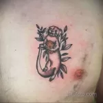 Фото рисунка тату Выдра 24.07.2021 №090 - otter tattoo - tatufoto.com