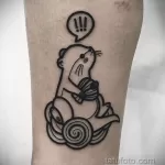 Фото рисунка тату Выдра 24.07.2021 №091 - otter tattoo - tatufoto.com