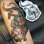 Фото рисунка тату Выдра 24.07.2021 №108 - otter tattoo - tatufoto.com