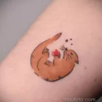 Фото рисунка тату Выдра 24.07.2021 №109 - otter tattoo - tatufoto.com
