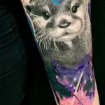 Фото рисунка тату Выдра 24.07.2021 №119 - otter tattoo - tatufoto.com