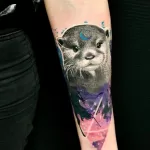 Фото рисунка тату Выдра 24.07.2021 №120 - otter tattoo - tatufoto.com