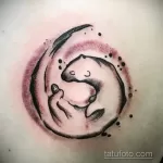 Фото рисунка тату Выдра 24.07.2021 №127 - otter tattoo - tatufoto.com