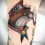 Фото рисунка тату Выдра 24.07.2021 №130 - otter tattoo - tatufoto.com