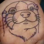 Фото рисунка тату Выдра 24.07.2021 №146 - otter tattoo - tatufoto.com