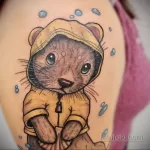 Фото рисунка тату Выдра 24.07.2021 №153 - otter tattoo - tatufoto.com