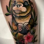 Фото рисунка тату Выдра 24.07.2021 №157 - otter tattoo - tatufoto.com