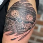 Фото рисунка тату Выдра 24.07.2021 №159 - otter tattoo - tatufoto.com