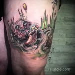Фото рисунка тату Выдра 24.07.2021 №168 - otter tattoo - tatufoto.com