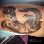 Фото рисунка тату Выдра 24.07.2021 №170 - otter tattoo - tatufoto.com