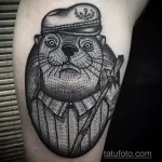 Фото рисунка тату Выдра 24.07.2021 №174 - otter tattoo - tatufoto.com