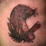 Фото рисунка тату Выдра 24.07.2021 №177 - otter tattoo - tatufoto.com