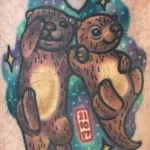 Фото рисунка тату Выдра 24.07.2021 №185 - otter tattoo - tatufoto.com