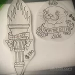 Фото рисунка тату Выдра 24.07.2021 №188 - otter tattoo - tatufoto.com