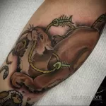 Фото рисунка тату Выдра 24.07.2021 №190 - otter tattoo - tatufoto.com