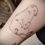 Фото рисунка тату Выдра 24.07.2021 №197 - otter tattoo - tatufoto.com
