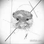 Фото рисунка тату Выдра 24.07.2021 №200 - otter tattoo - tatufoto.com