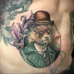Фото рисунка тату Выдра 24.07.2021 №205 - otter tattoo - tatufoto.com